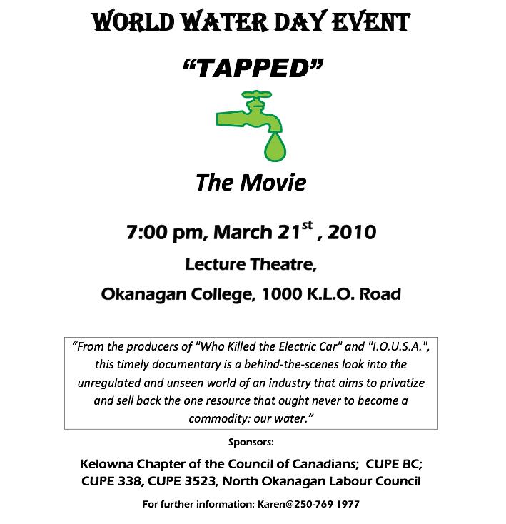 WORLDWATERDAYEVENTPoster20104